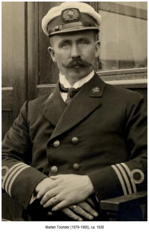 Kapitein Marten Toonder senior rond 1935