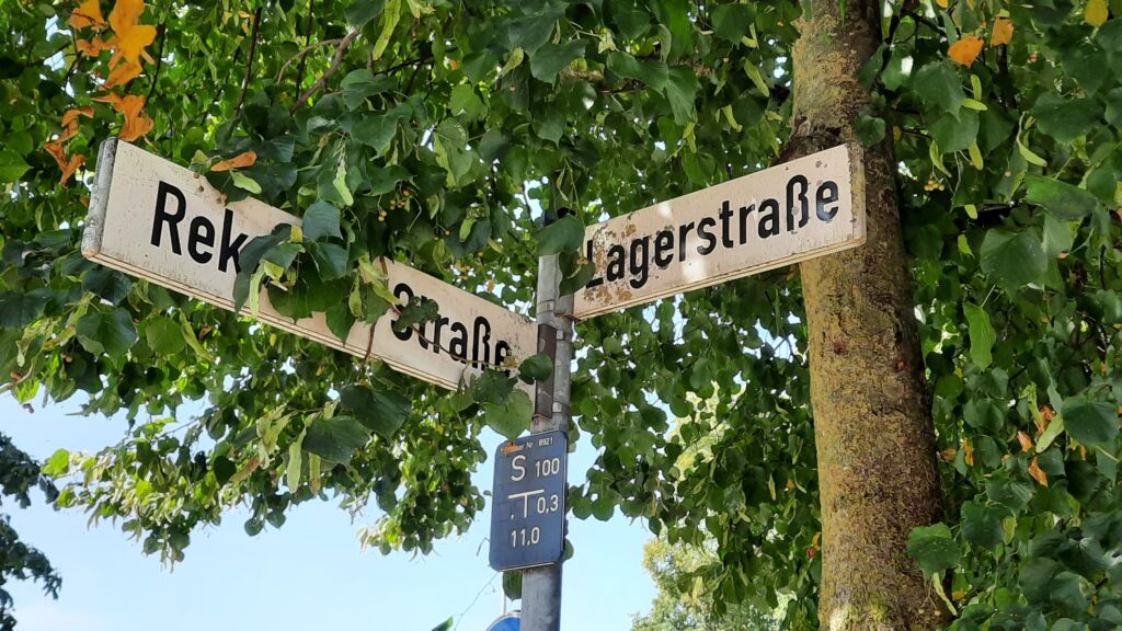 De Lagerstrasse verbond de Bunker Valentin met het Kamp in Bremen Farge